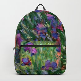 Claude Monet "The Iris Garden at Giverny", 1899-1900 Backpack