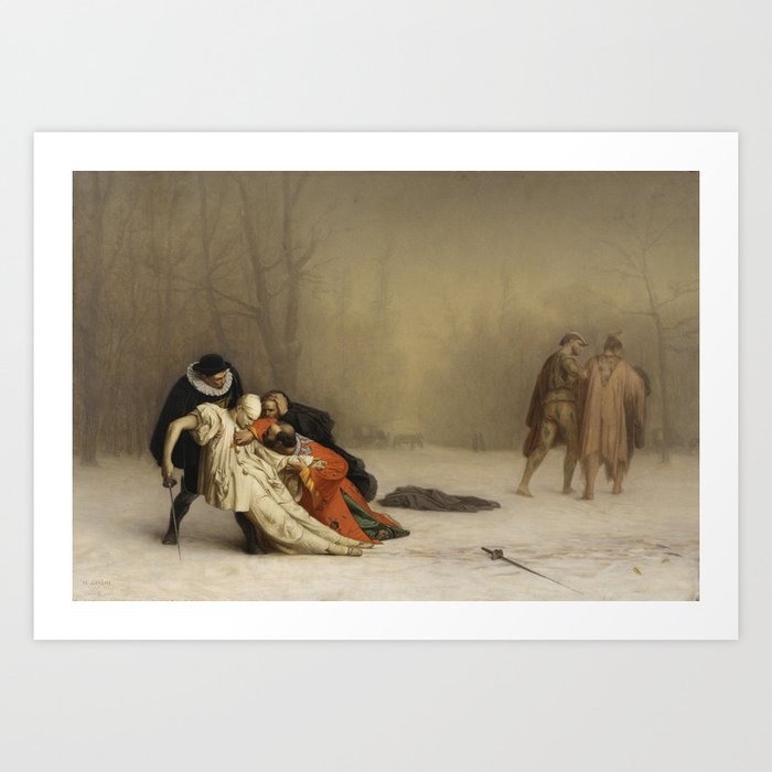 The Duel After the Masquerade - Jean-Léon Gérôme (1824 - 1904) French Artist Art Print