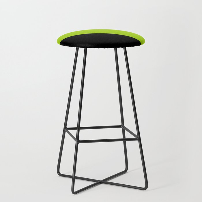 Oblique dark and green Bar Stool