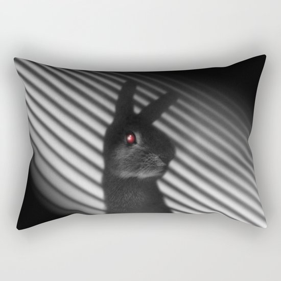 Shadow Bunny Rectangular Pillow