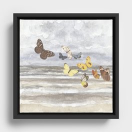 Butterfly adventures Framed Canvas