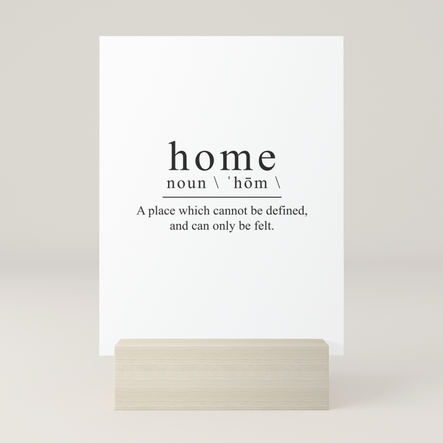 Definition Of Home Mini Art Print By Deificusart Society6