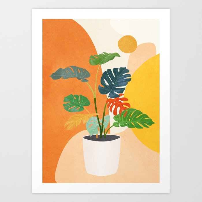 Colorful Branching Out 03 Art Print