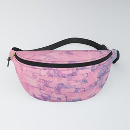 Pink and Blue Tiles Modern Art Fanny Pack