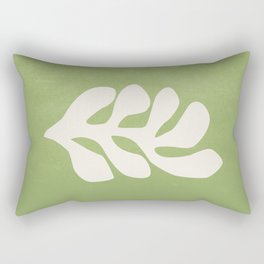 Forest Green Leaf: Matisse Paper Cutouts V Rectangular Pillow
