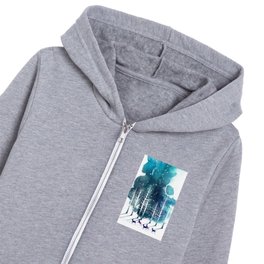 Winter Night 2 Kids Zip Hoodie