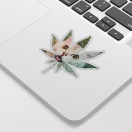 Weed Cat Sticker