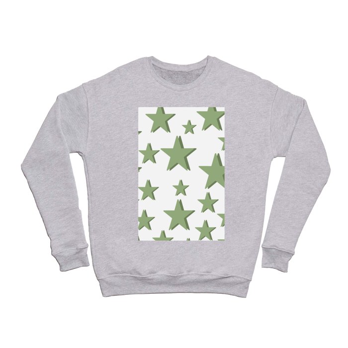 Green Stars Crewneck Sweatshirt