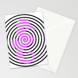 seahorse spiral Stationery Card