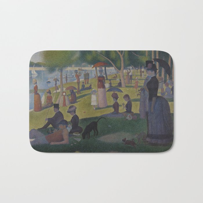 Georges Seurat - A Sunday Afternoon on the Island of La Grande Jatte Bath Mat