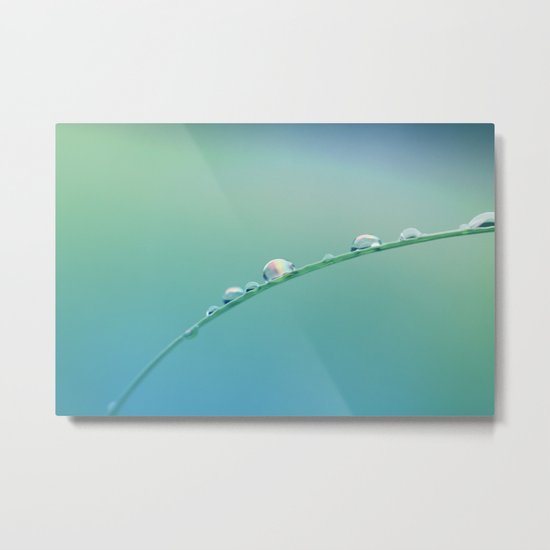 Rainbow in Every Drop Metal Print