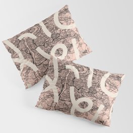 Czechia - Prague City Map Collage Pillow Sham