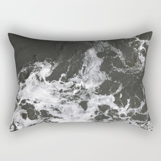 Black Water + Marble #society6 #decor #buyart Rectangular Pillow