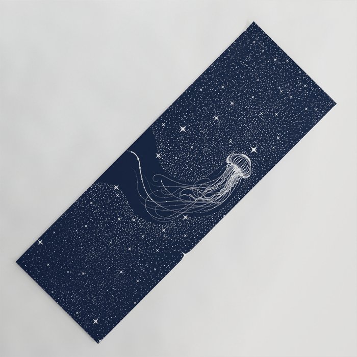 starry jellyfish Yoga Mat