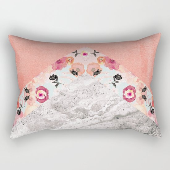 MIX IT BABY - CORAL MARBLE Rectangular Pillow