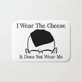 I Wear The Cheese Bath Mat | Typography, Black and White, Graphicdesign, Movies & TV, Josswhedon, Restlessquote, Btvsmug, Black And White, Stockingstuffers, Buffy 