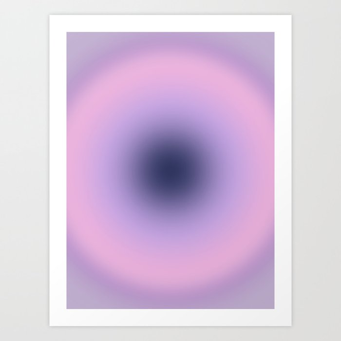 Purple Flow | 02 - Gradient, Aura, Lavender And Pink Gradient Art Print