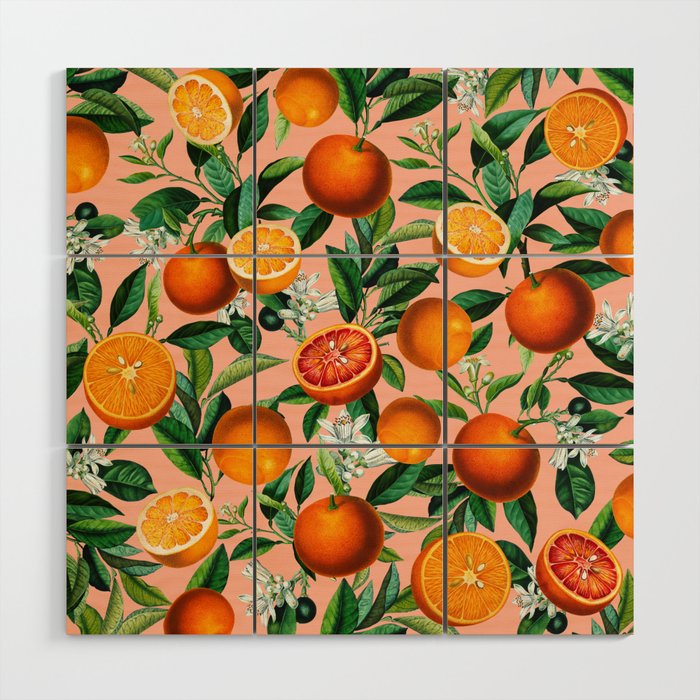 Oranges Pink Vintage Botanical Art Print by BLOOM99 | Society6