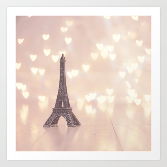 Left my heart in paris Art Print