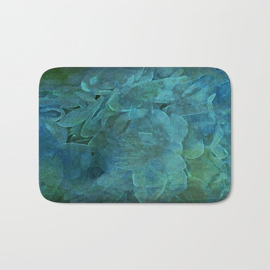 Evening Floral Garden Abstract Bath Mat
