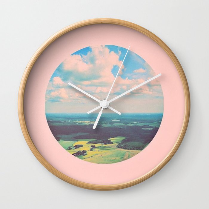 Earthy Pink Wall Clock