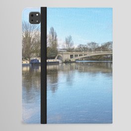 The Thames Path At Reading Bridge iPad Folio Case