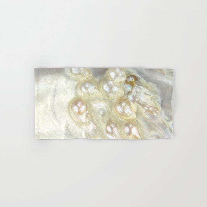 Shimmery Pearly Abalone Shell Hand & Bath Towel