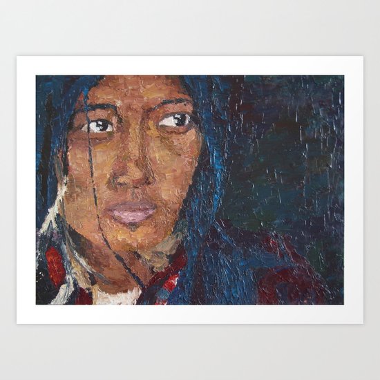 TIBETAN WOMAN Art Print