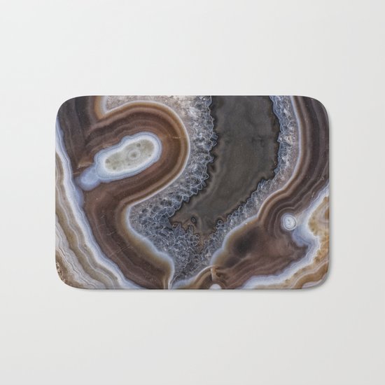 Agate crystal texture #2 "more detail" Bath Mat
