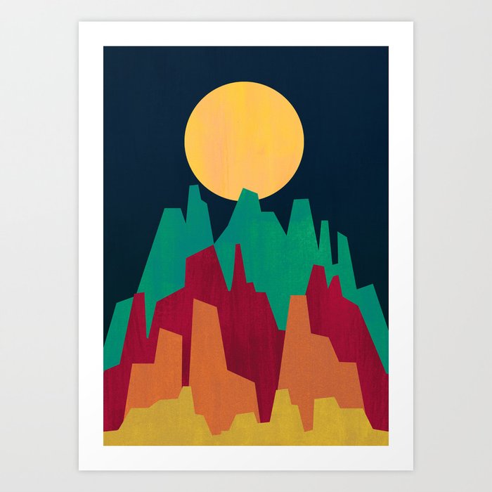 Rocky Landscape Art Print