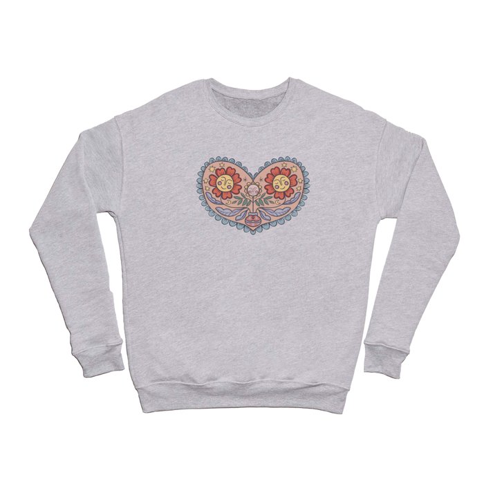 Folk Art Heart (Friendship) Crewneck Sweatshirt