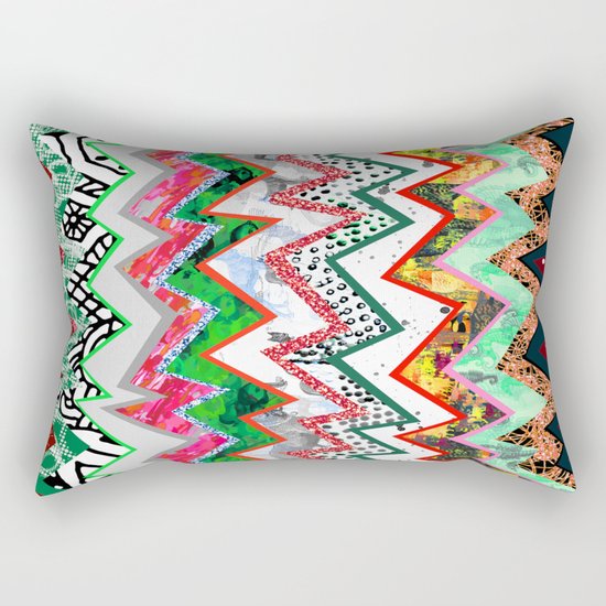 Candy Land Zigzags Rectangular Pillow