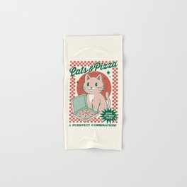 Cats and Pizza Hand & Bath Towel