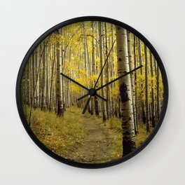 Beaconing Trail of Gold Wall Clock