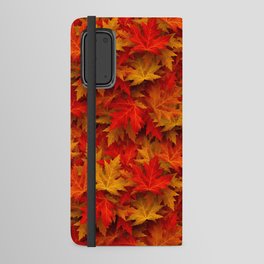 Autumn Leaves Pattern Design Android Wallet Case