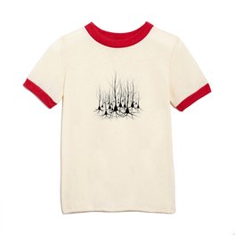 Pyramidal Neuron Forest Kids T Shirt