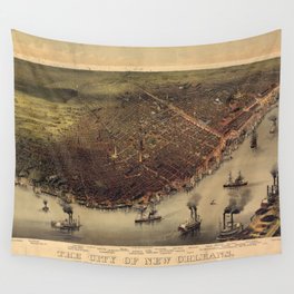 New Orleans 1885 Wall Tapestry