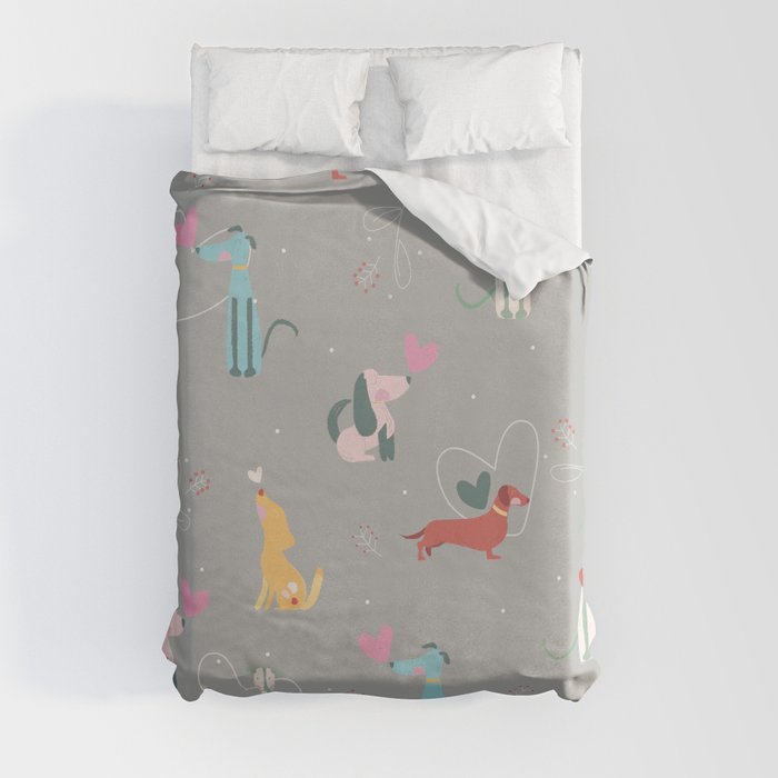 LOVE DOGS Duvet Cover