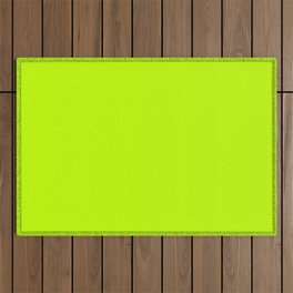 Bitter lime neon green yellow Outdoor Rug