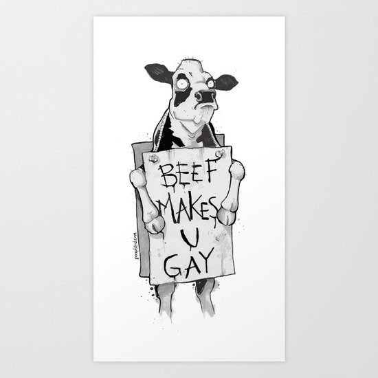 Beef PSA Art Print