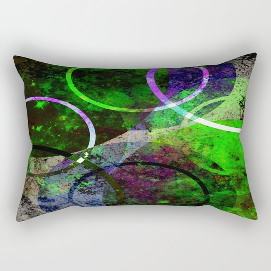 Other Dimensions - Abstract, geometric, textured, space themed artwork Rectangular Pillow