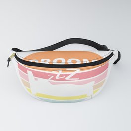 DROOM- Means dream in Afrikaans. Orange sanset style, simple text design Fanny Pack