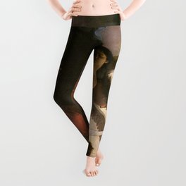 William-Adolphe Bouguereau's A Soul Brought to Heaven Leggings