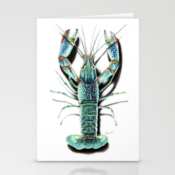 Red Clawed Crayfish Stationery Cards