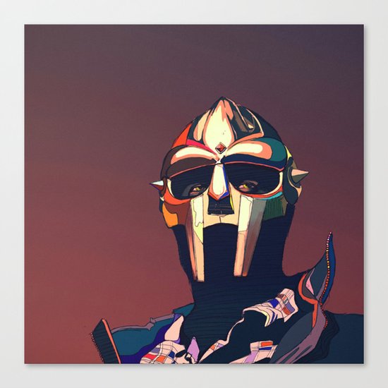 MF Doom vector art 2 Canvas Print by sleepy_fox | Society6