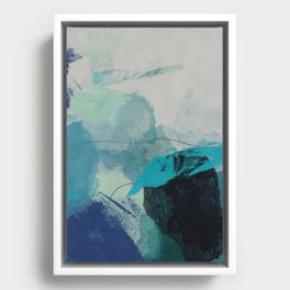 sea ocean abstract art Framed Canvas