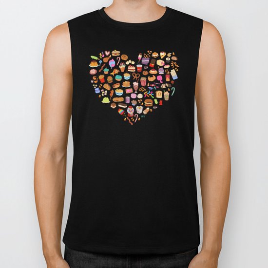 Cute food Biker Tank