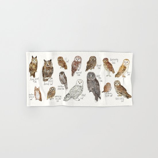 Owls Hand & Bath Towel