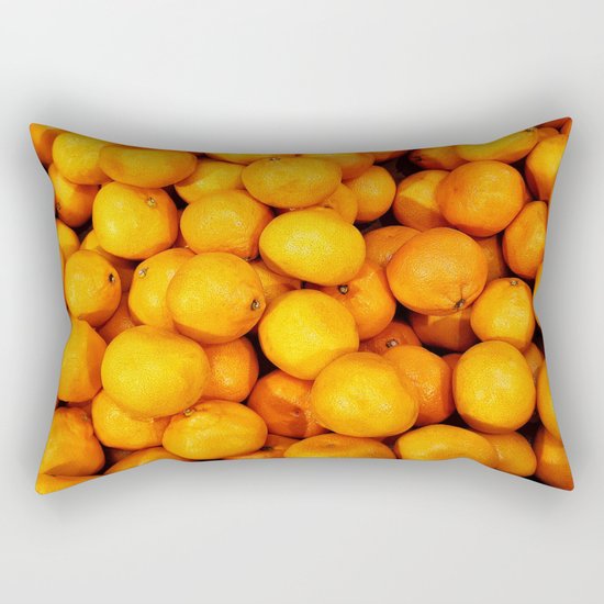 Mandarin, tangerine Rectangular Pillow