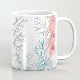 coral reef Coffee Mug | Metallic, Painting, Montrealart, Watercolour, Papercutting, Papercraft, Cricut, Blue, Watercolor, Montreal 